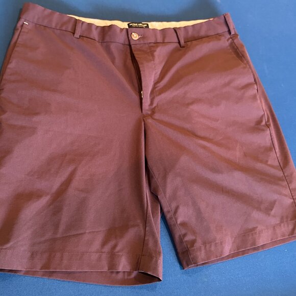 Peter Milar golf shorts, size 38" waist - purple, powerful, lots of life left! - Picture 3 of 4